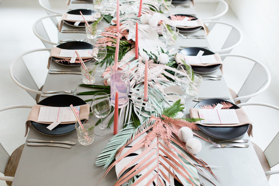 Tropical pastel baby shower