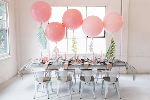 Tropical pastel baby shower