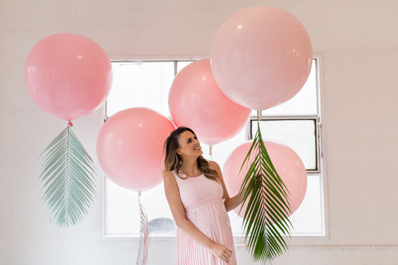 Tropical pastel baby shower