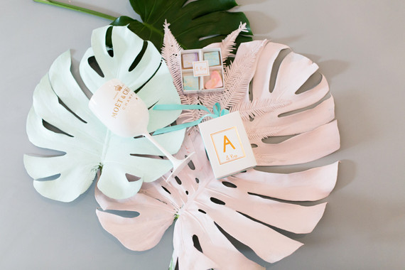 Tropical pastel baby shower