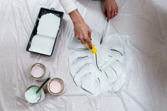 DIY painted foliage