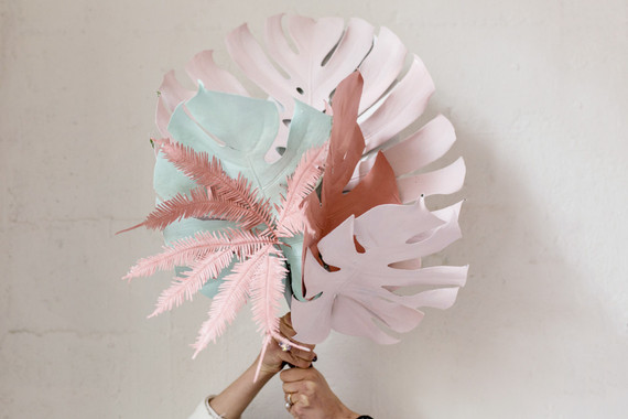 DIY painted foliage