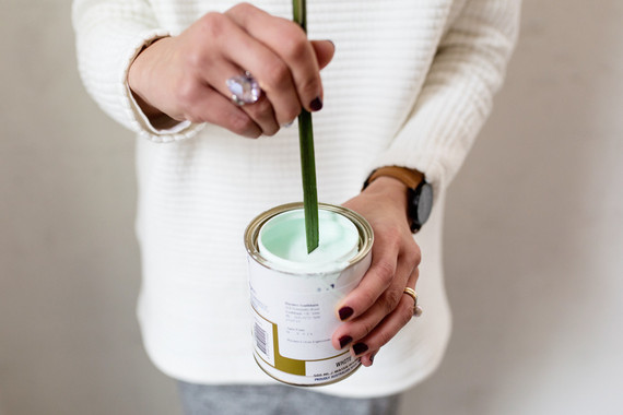 DIY painted foliage