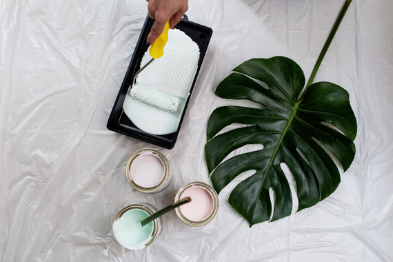DIY painted foliage