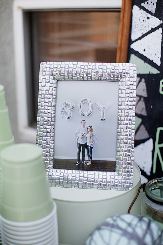 Modern mint baby shower by Mandilynn Photography