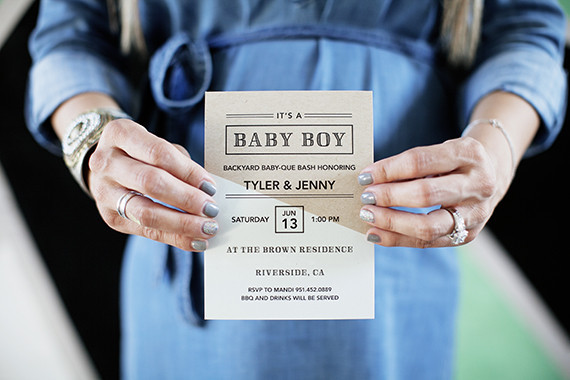 Baby shower invite