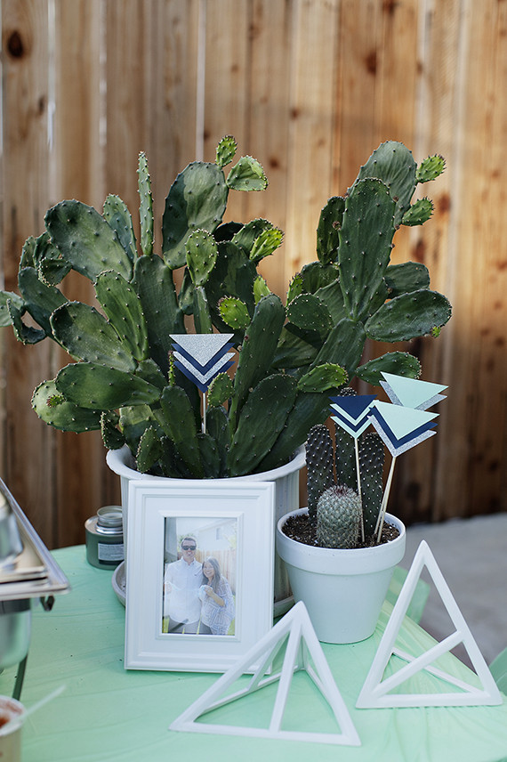 Modern mint baby shower by Mandilynn Photography