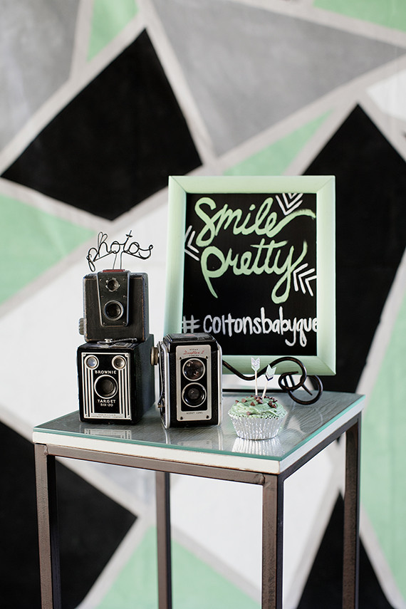 Modern mint baby shower by Mandilynn Photography