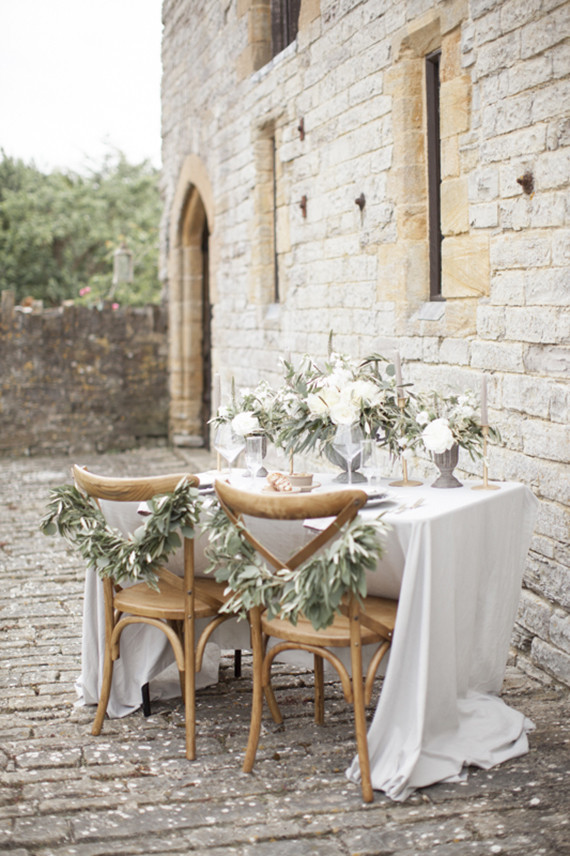 Elegant wedding tablescape