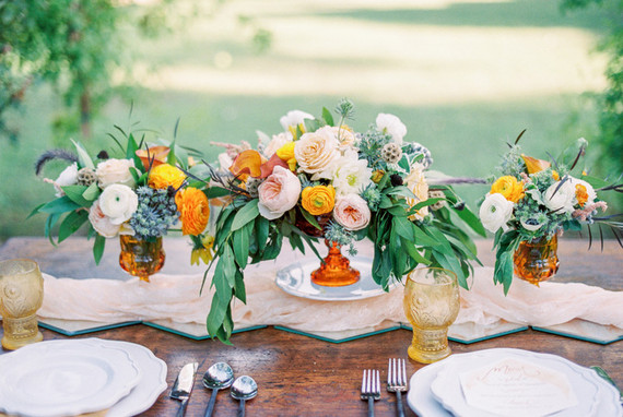 Summer wedding florals
