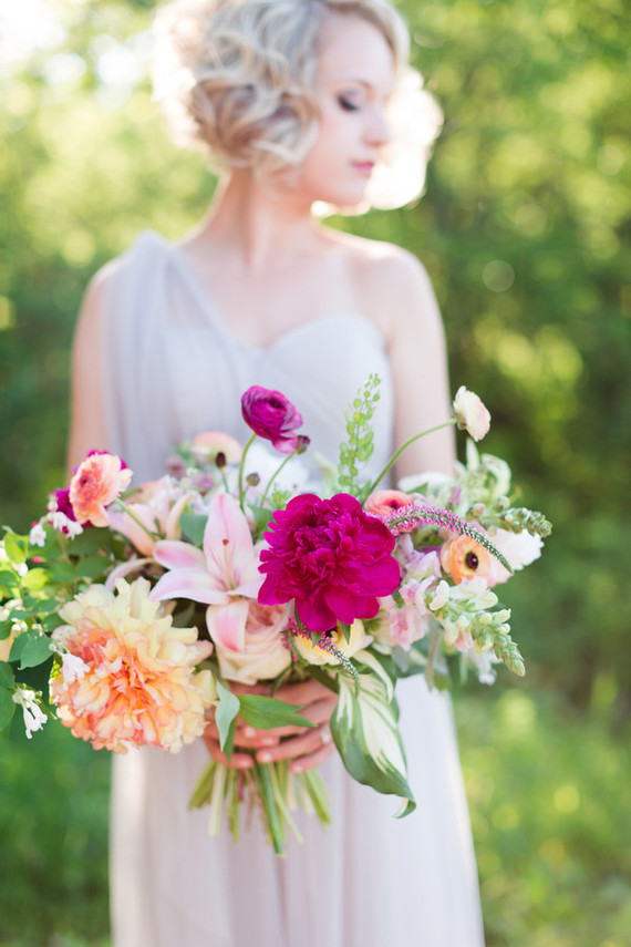 Summer bridal bouquet