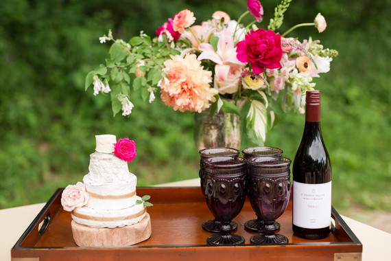 Summer wedding cake