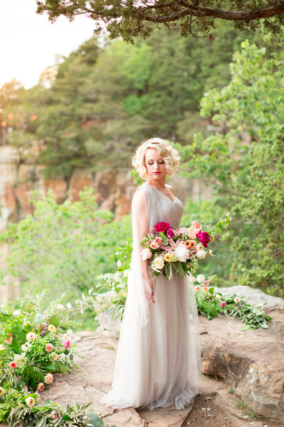 Outdoor bridal portrait
