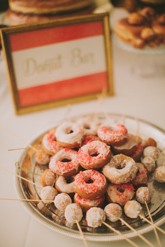 Donut bar dessert table Inspiration