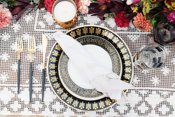 Bohemian place setting