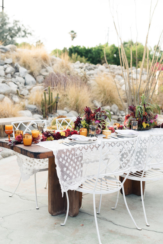 Bohemian desert tablescape