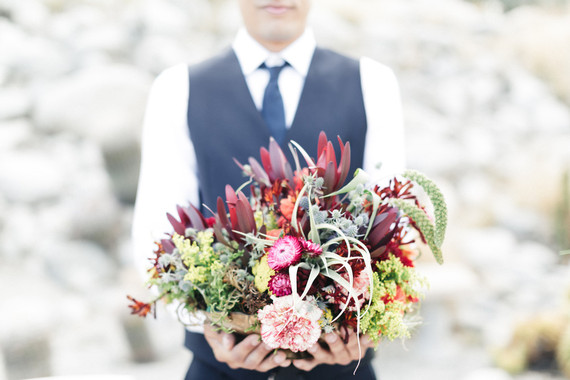 Bohemian wedding florals