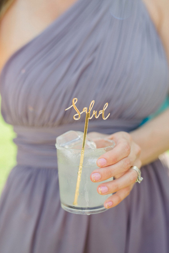 Laser cut cocktail stirrer