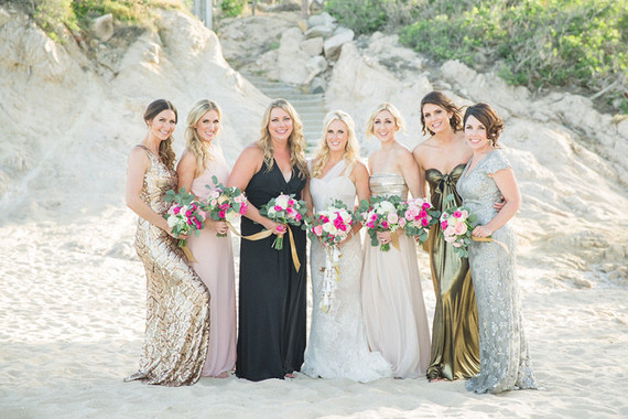 Beach bridesmaids portrait