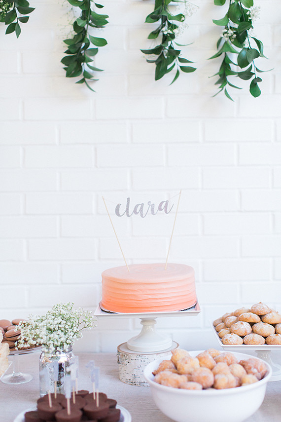 first birthday dessert table