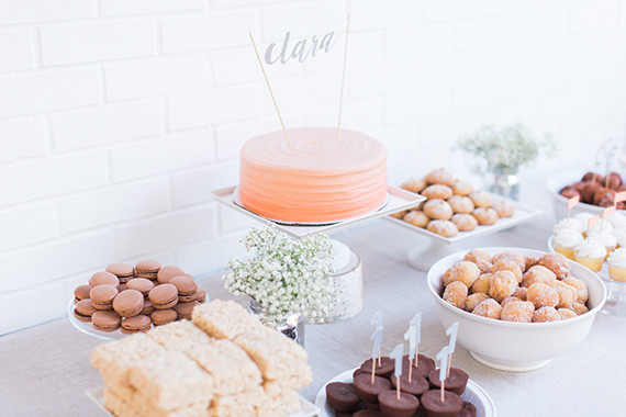 first birthday dessert table