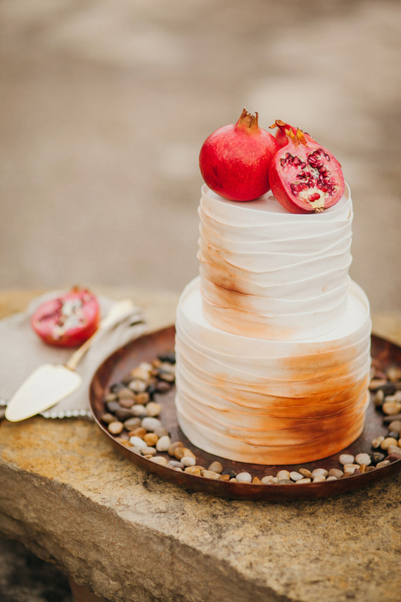 Bohemian wedding cake