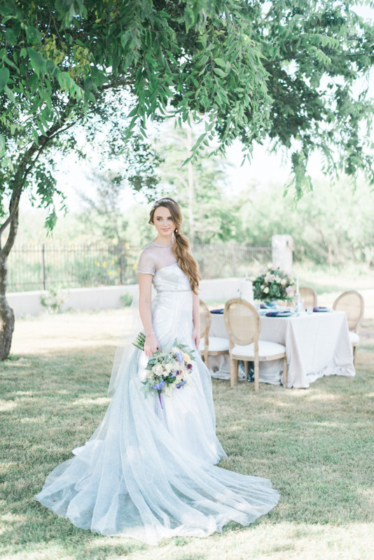 Outdoor wedding portrait