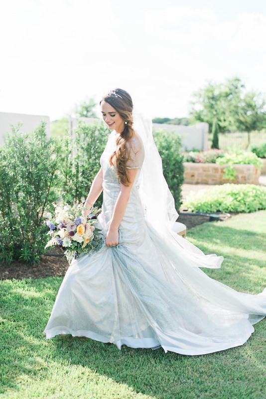 Outdoor bridal portrait