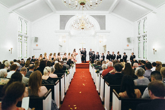 Church wedding ceremony