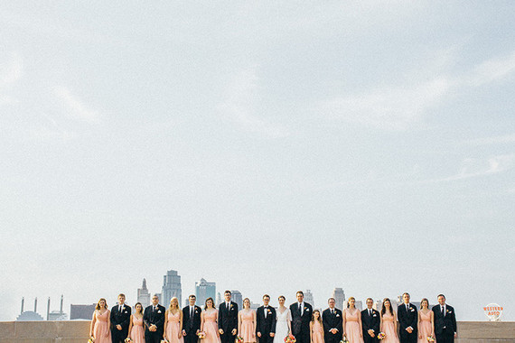 Kansas City wedding party portrait
