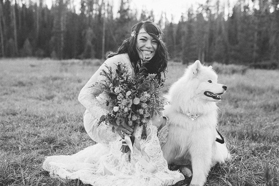 Outdoor bridal portrait