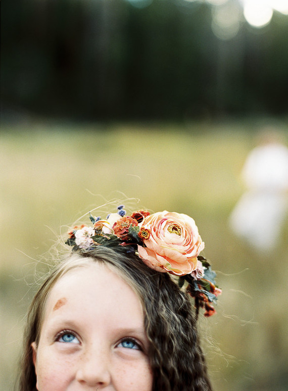 Flower girl head piece