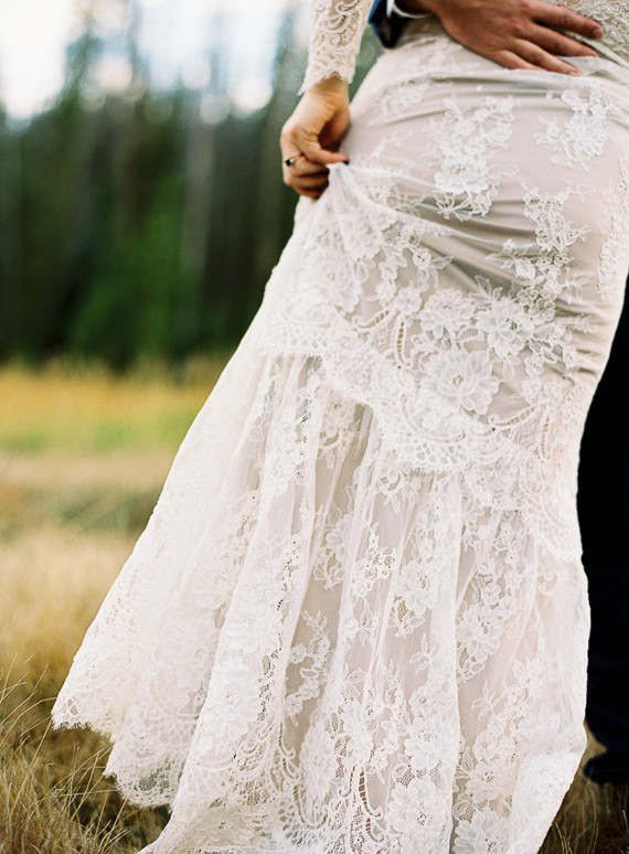Lace wedding dress