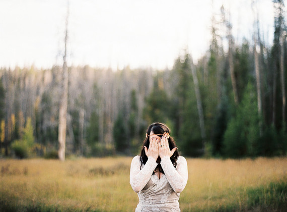 Colorado wedding bridal portrait