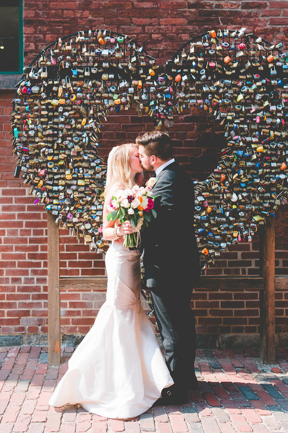 Industrial wedding portrait