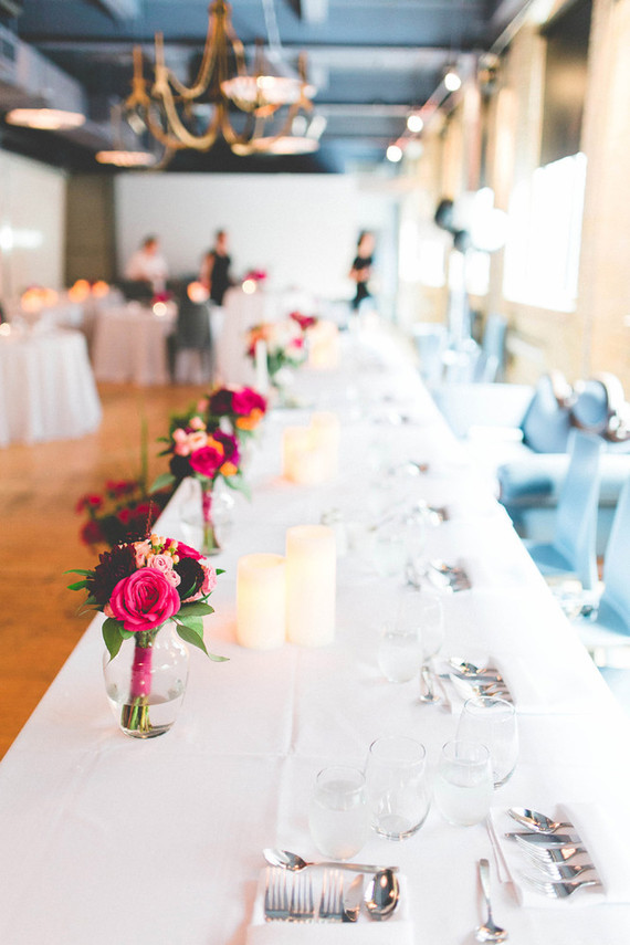 Summer wedding tablescape