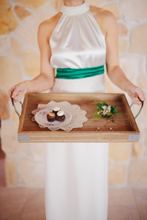 Bride with accessories