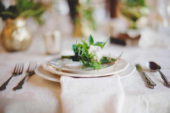 St. Patrick's Day wedding tablescape
