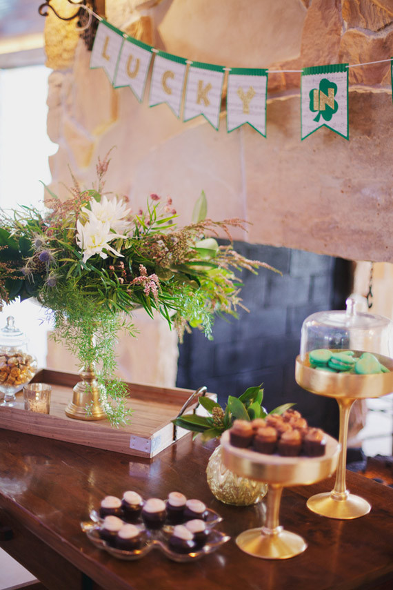 St. Patrick's Day dessert bar