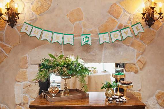 St. Patrick's Day dessert table