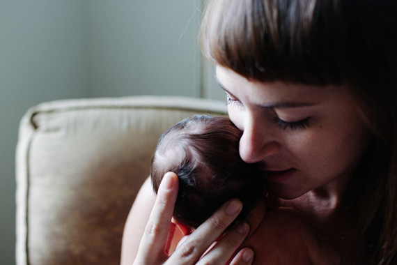 At home family newborn photos by Kaley Cornett