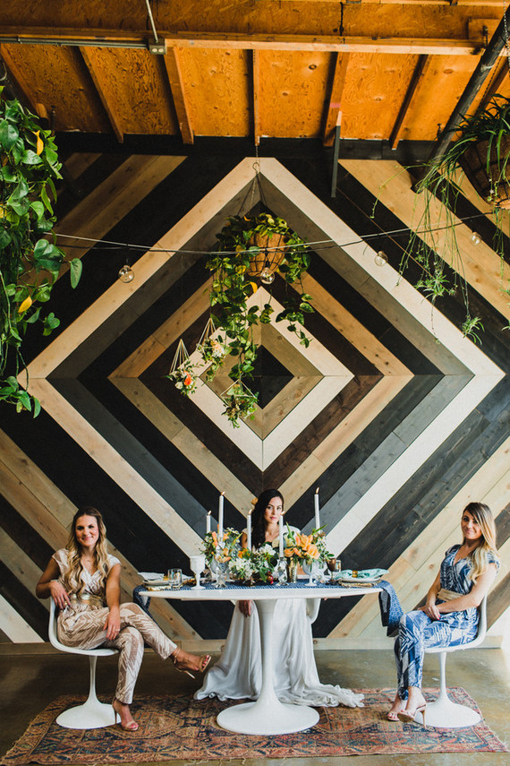 Modern bohemian wedding inspiration