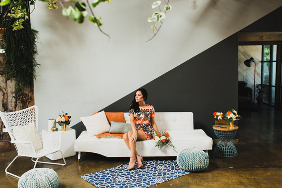 Modern bohemian wedding inspiration Inspiration