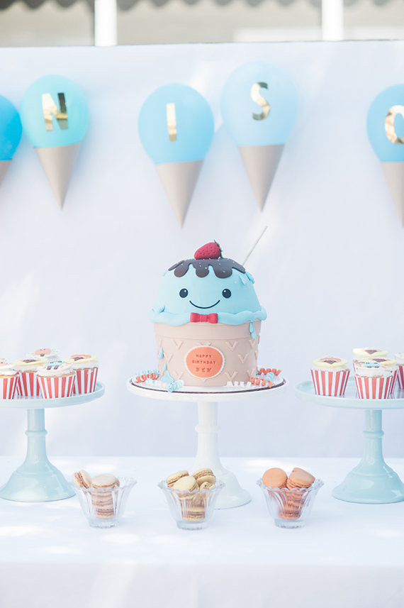 Ice Cream truck 1st birthday party Inspiration