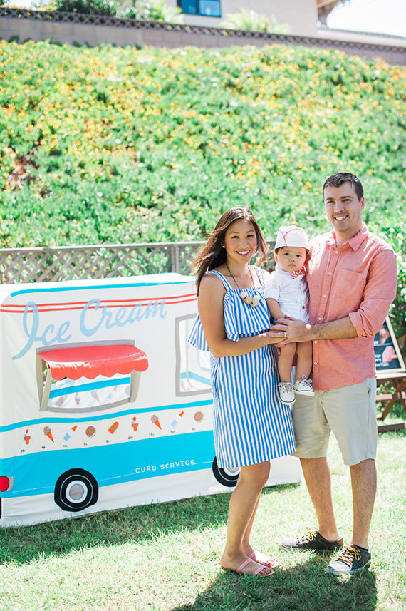 Ice Cream truck 1st birthday party