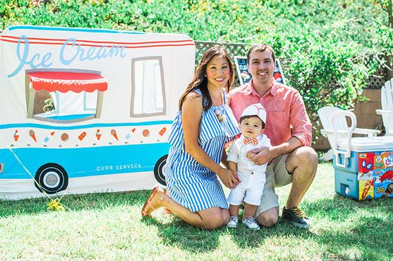 Ice Cream truck 1st birthday party Inspiration