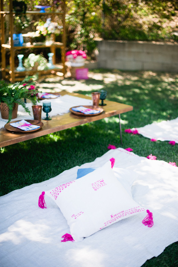boho california backyard first birthday