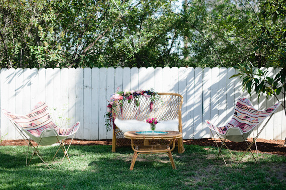 boho california backyard first birthday