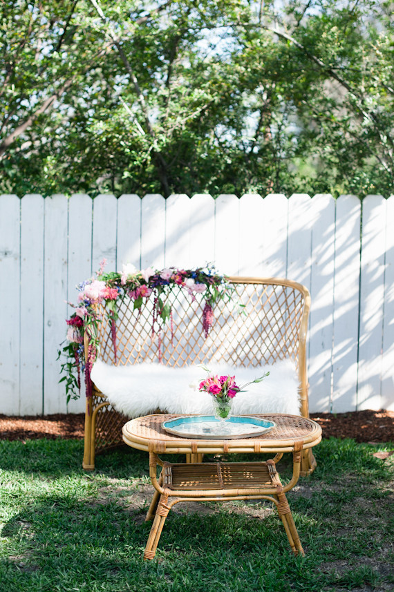 boho california backyard first birthday