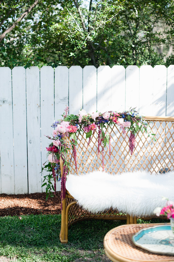 boho california backyard first birthday